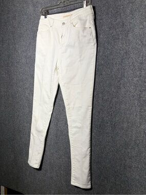 Levi's Women's High Rise White Skinny Jeans